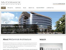 Tablet Screenshot of mccormick-architecture.co.uk